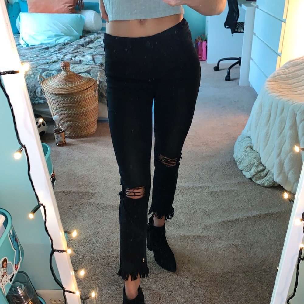 Ripped jeans!